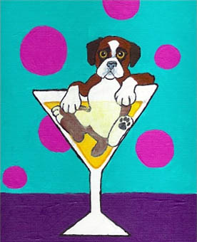 martini dogs boxer